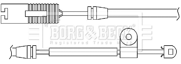 Warning Contact, brake pad wear (BWL3027)