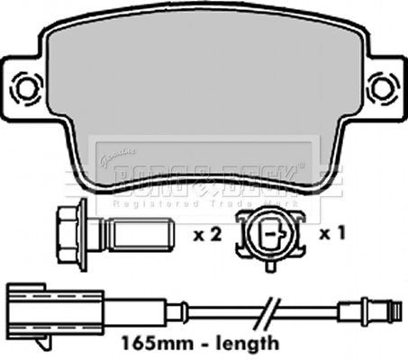 Brake Pad Set, disc brake (BBP2274)