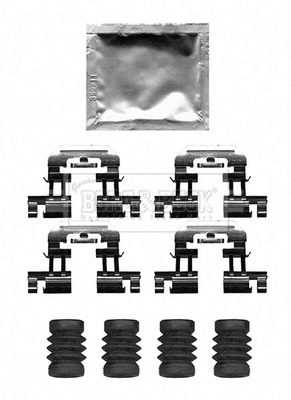 Accessory Kit, disc brake pad (BBK1627)