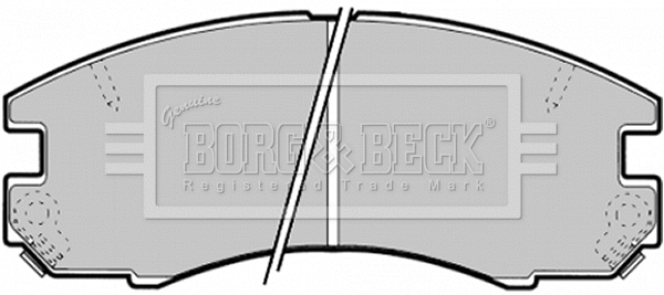Brake Pad Set, disc brake (BBP1375)