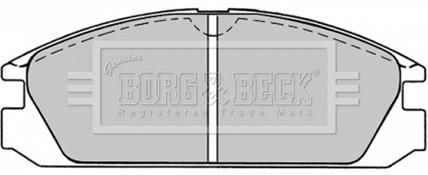 Brake Pad Set, disc brake (BBP1222)