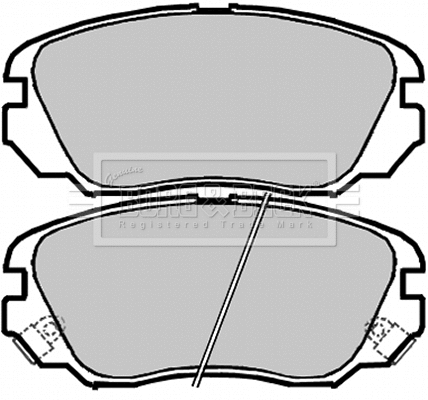 Brake Pad Set, disc brake (BBP2048)