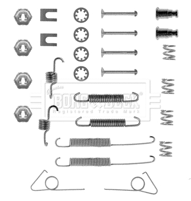 Accessory Kit, parking brake shoes (BBK6031)