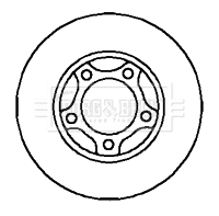 Brake Disc (BBD5845S)