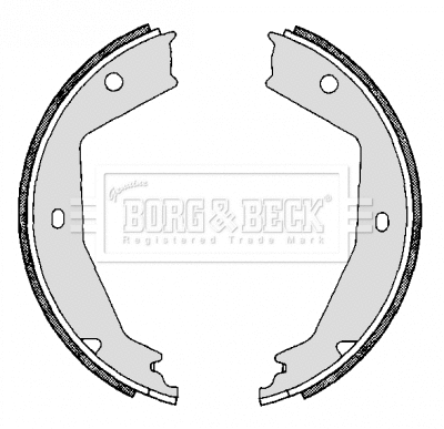 Brake Shoe Set, parking brake (BBS6284)