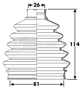 Bellow Kit, drive shaft (BCB6287)