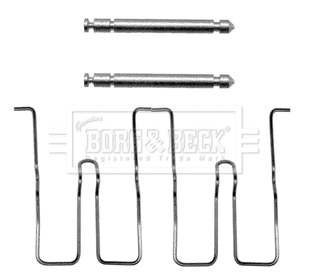 Accessory Kit, disc brake pad (BBK1016)