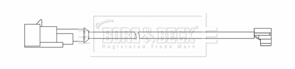 Warning Contact, brake pad wear (BWL33079)