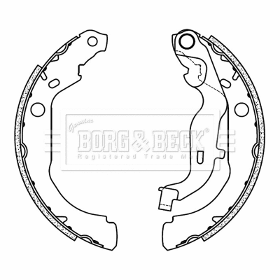 Brake Shoe Set (BBS6507)