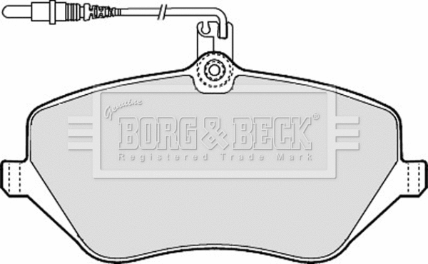 Brake Pad Set, disc brake (BBP1898)