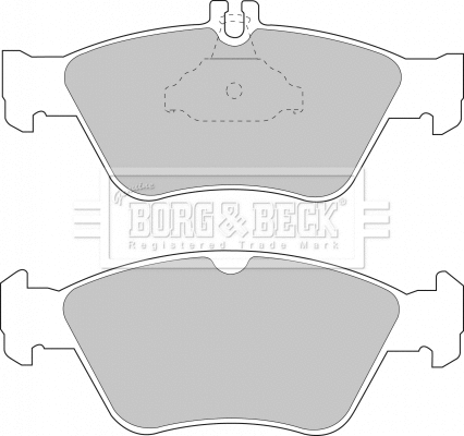 Brake Pad Set, disc brake (BBP1454)