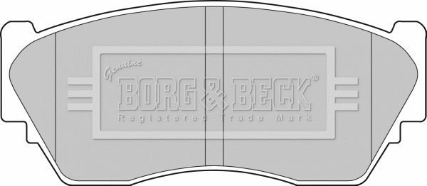 Brake Pad Set, disc brake (BBP1253)