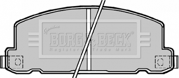 Brake Pad Set, disc brake (BBP1171)
