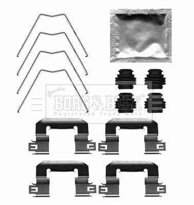 Accessory Kit, disc brake pad (BBK1665)