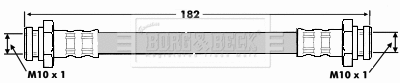Brake Hose (BBH6712)
