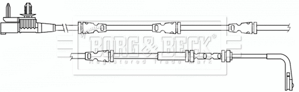 Warning Contact, brake pad wear (BWL3225)