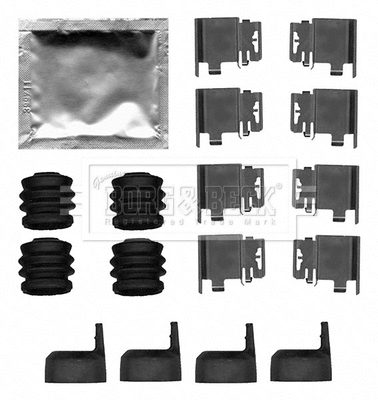 Accessory Kit, disc brake pad (BBK1638)
