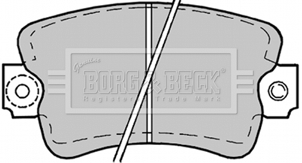 Brake Pad Set, disc brake (BBP1178)
