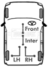 Cable Pull, parking brake (BKB3631)