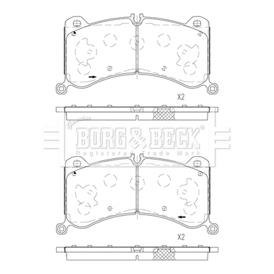 Brake Pad Set, disc brake (BBP2877)