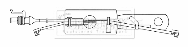 Warning Contact, brake pad wear (BWL33089)