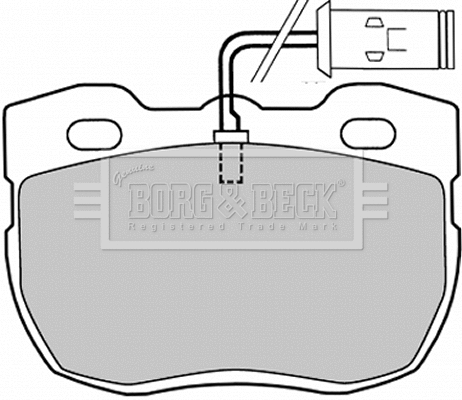 Brake Pad Set, disc brake (BBP1028)