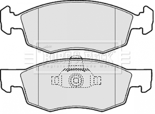 Brake Pad Set, disc brake (BBP2067)