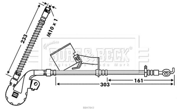 Brake Hose (BBH7843)