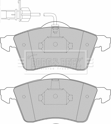 Brake Pad Set, disc brake (BBP1692)
