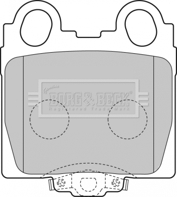 Brake Pad Set, disc brake (BBP1849)