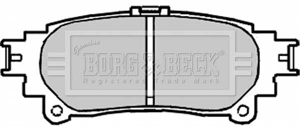 Brake Pad Set, disc brake (BBP2222)