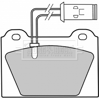 Brake Pad Set, disc brake (BBP1048)