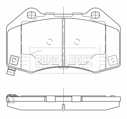 Brake Pad Set, disc brake (BBP2528)