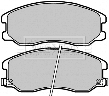 Brake Pad Set, disc brake (BBP2040)