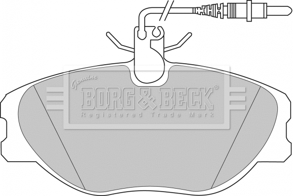 Brake Pad Set, disc brake (BBP1438)