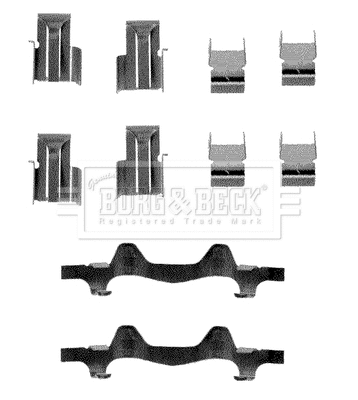 Accessory Kit, disc brake pad (BBK1160)
