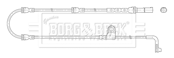 Warning Contact, brake pad wear (BWL3206)