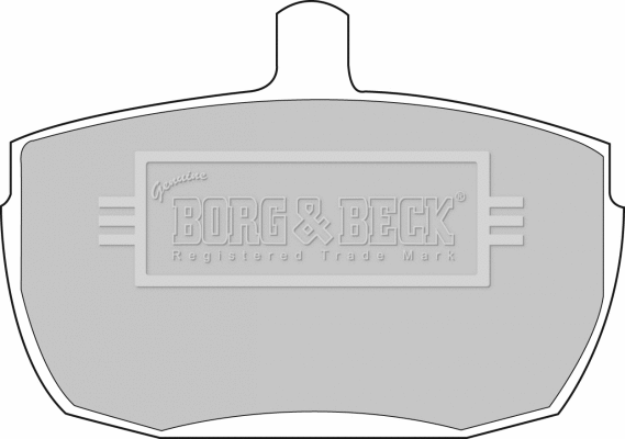 Brake Pad Set, disc brake (BBP1422)