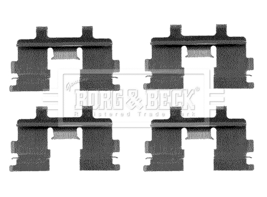 Accessory Kit, disc brake pad (BBK1142)