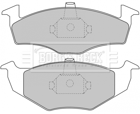 Brake Pad Set, disc brake (BBP1471)