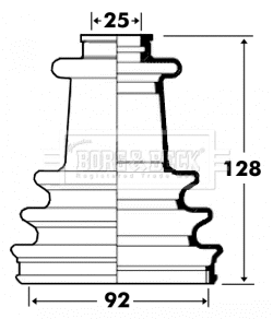 Bellow Kit, drive shaft (BCB6106)