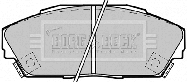 Brake Pad Set, disc brake (BBP1217)