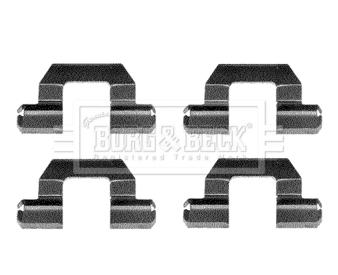 Accessory Kit, disc brake pad (BBK1096)
