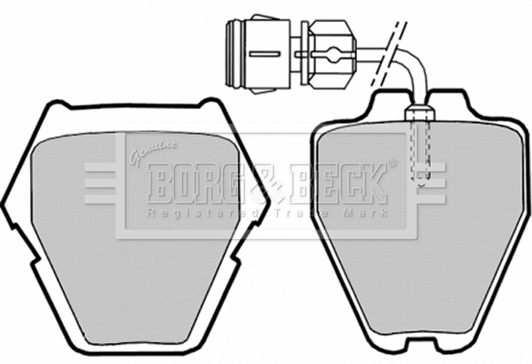 Brake Pad Set, disc brake (BBP1780)
