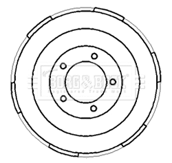 Brake Drum (BBR7185)