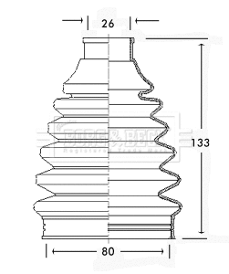 Bellow Kit, drive shaft (BCB2224)