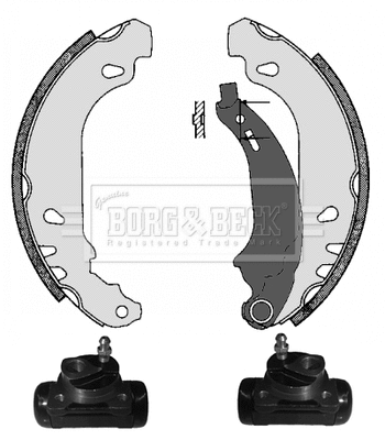 Brake Shoe Set (BBS1062K)