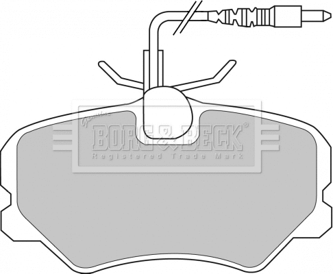 Brake Pad Set, disc brake (BBP1608)
