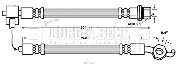 Brake Hose (BBH7733)