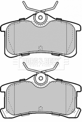 Brake Pad Set, disc brake (BBP1885)